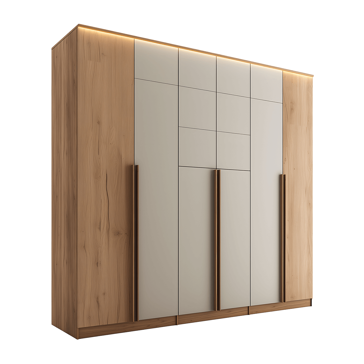 Modern Wooden Large Wardrobe - Image 4